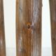Tabouret rond tripode de traite en bois années 50