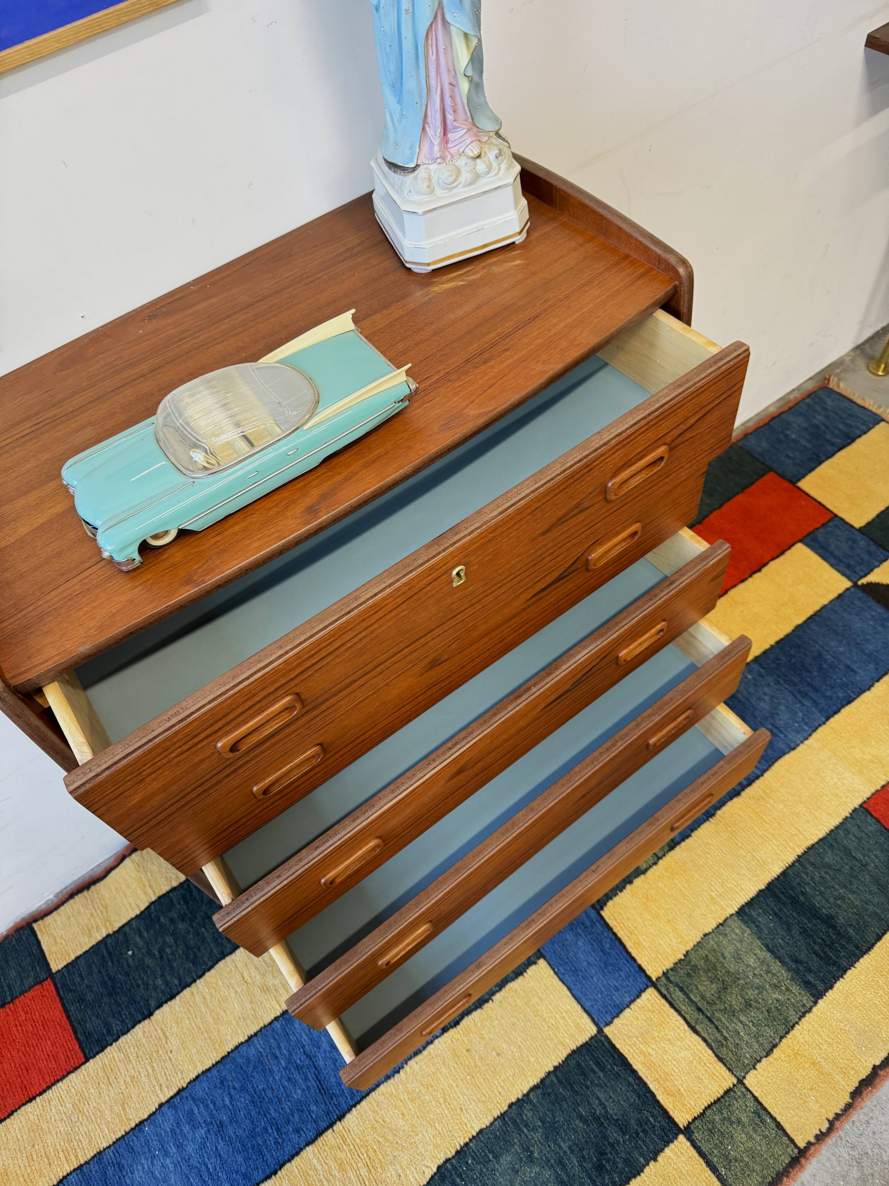 Teak Drawer Cabinet, Norway, Mid-C Modern, Vintage