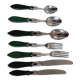 Cutlery set x8 Laure Japy silver-plated and wood
