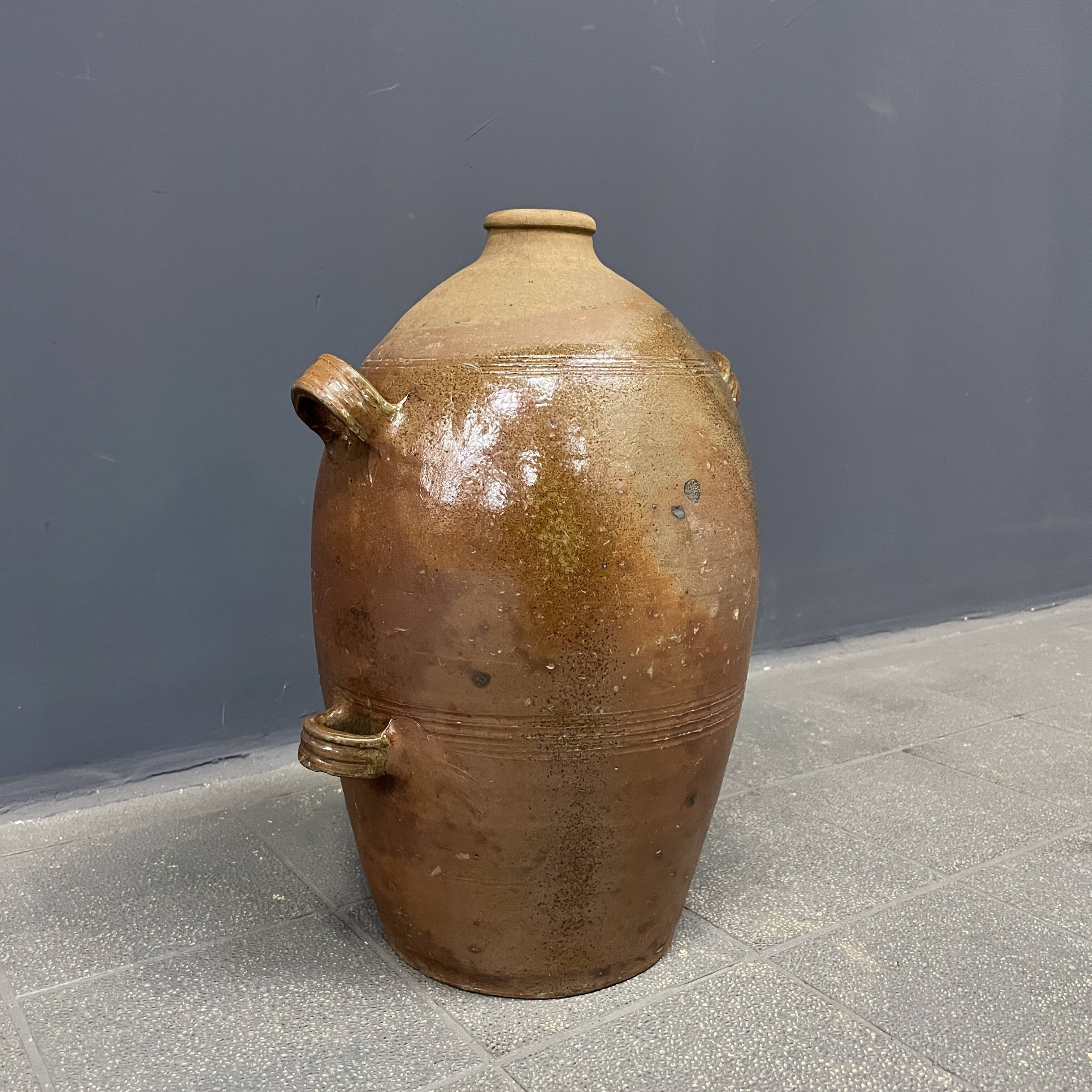 Large antique earthenware jug from Germany 18th century