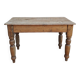 Small antique farmhouse table in solid pine.