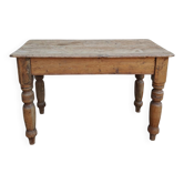 Small antique farmhouse table in solid pine.
