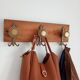 Wall-mounted coat rack 3 hooks brass vcr italy - vintage decoration