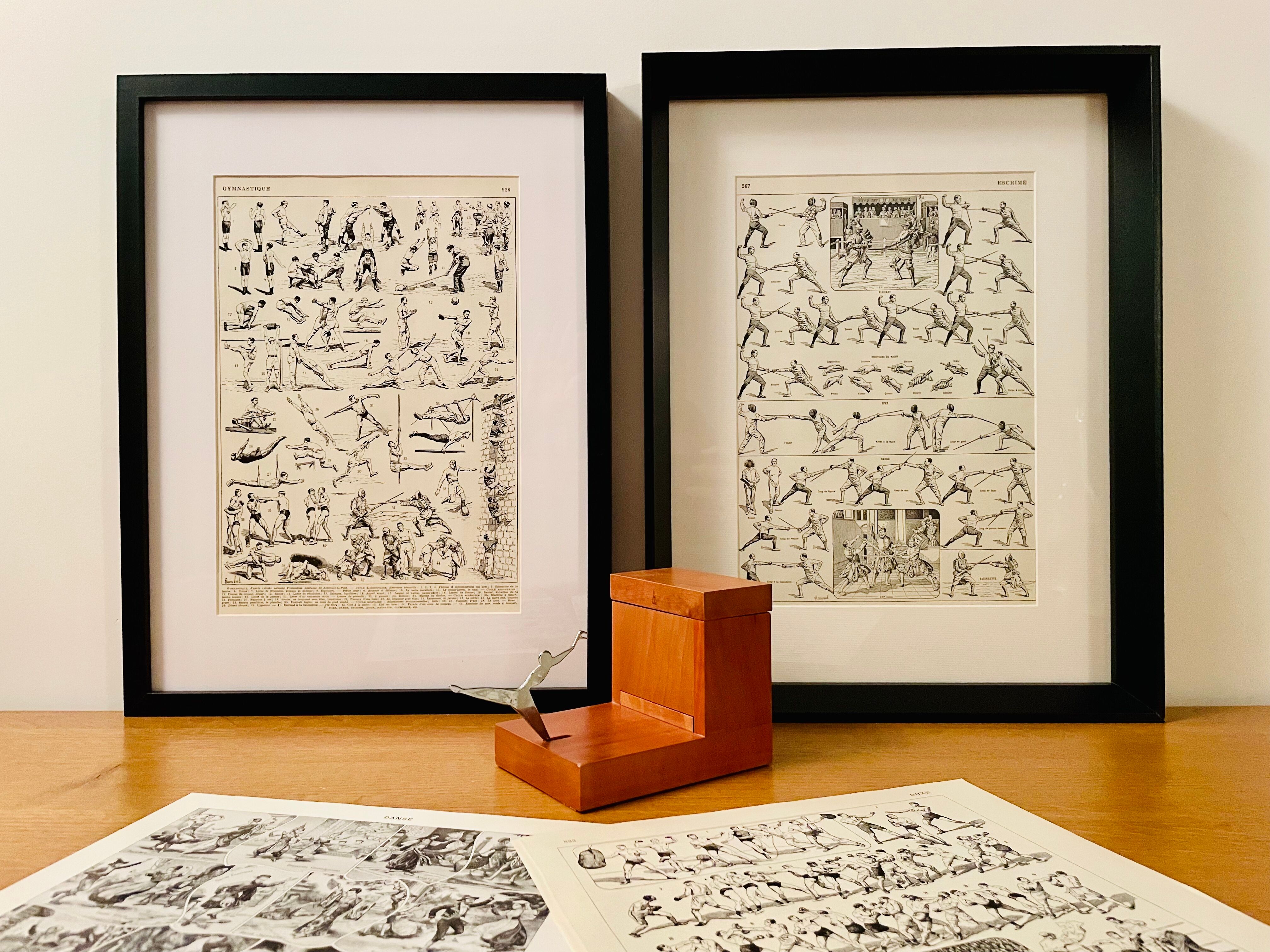 Fencing lithograph, 1930