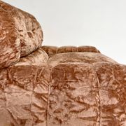 Fauteuil XL italien en velours, années 1970