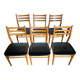 Set of 6 scandinavian chairs