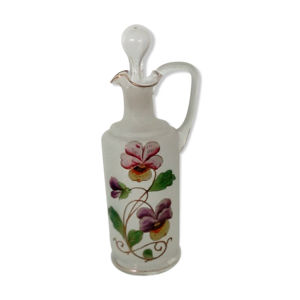 Aiguiere carafe en verre emaille