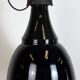 Industrial Black Enamel Bauhaus Pendant Lamp, 1930s