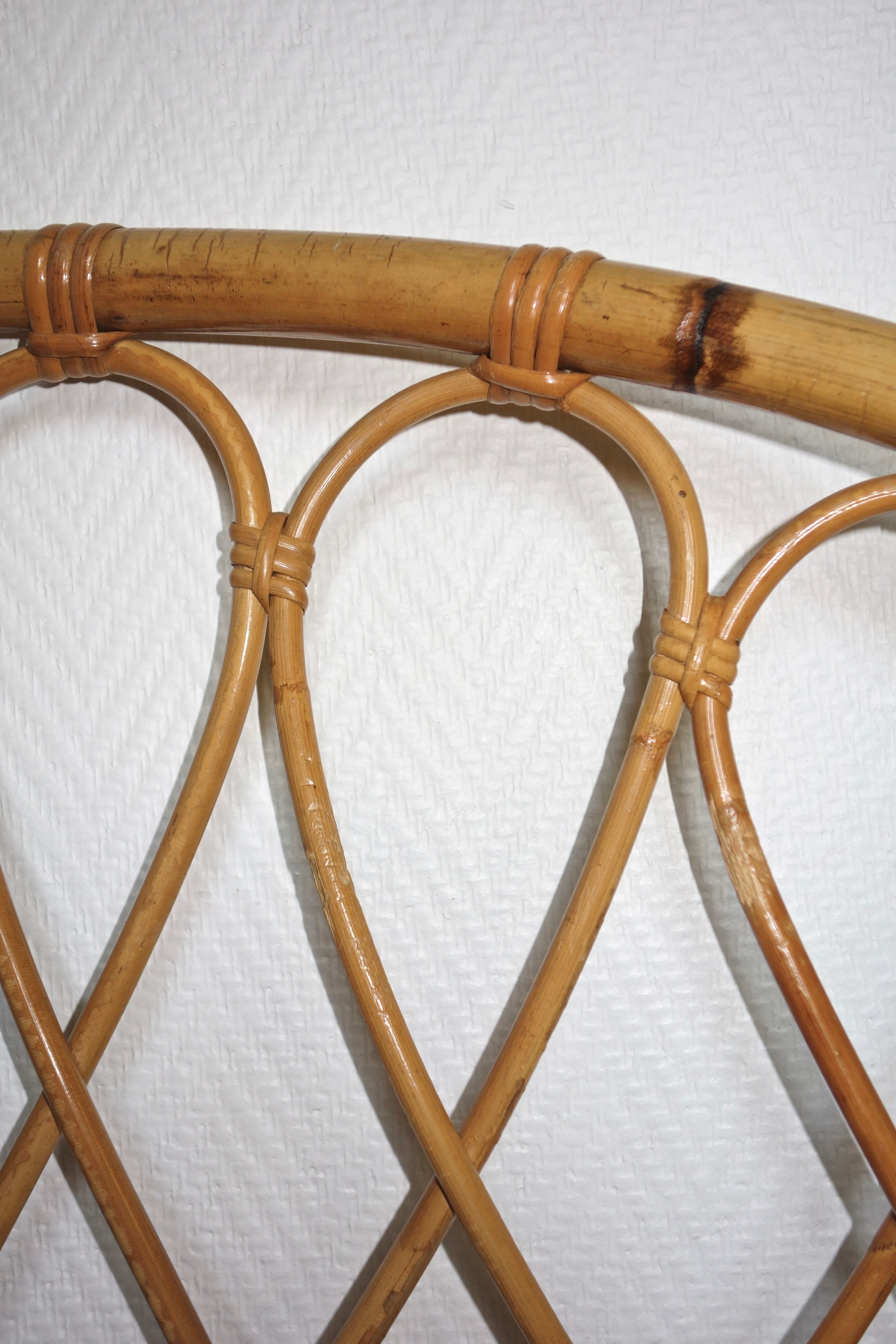 Bed basket rattan 60s