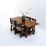 Dining Set by Guillerme & Chambron for “Votre Maison”
