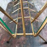 Glass and gold metal magazine door