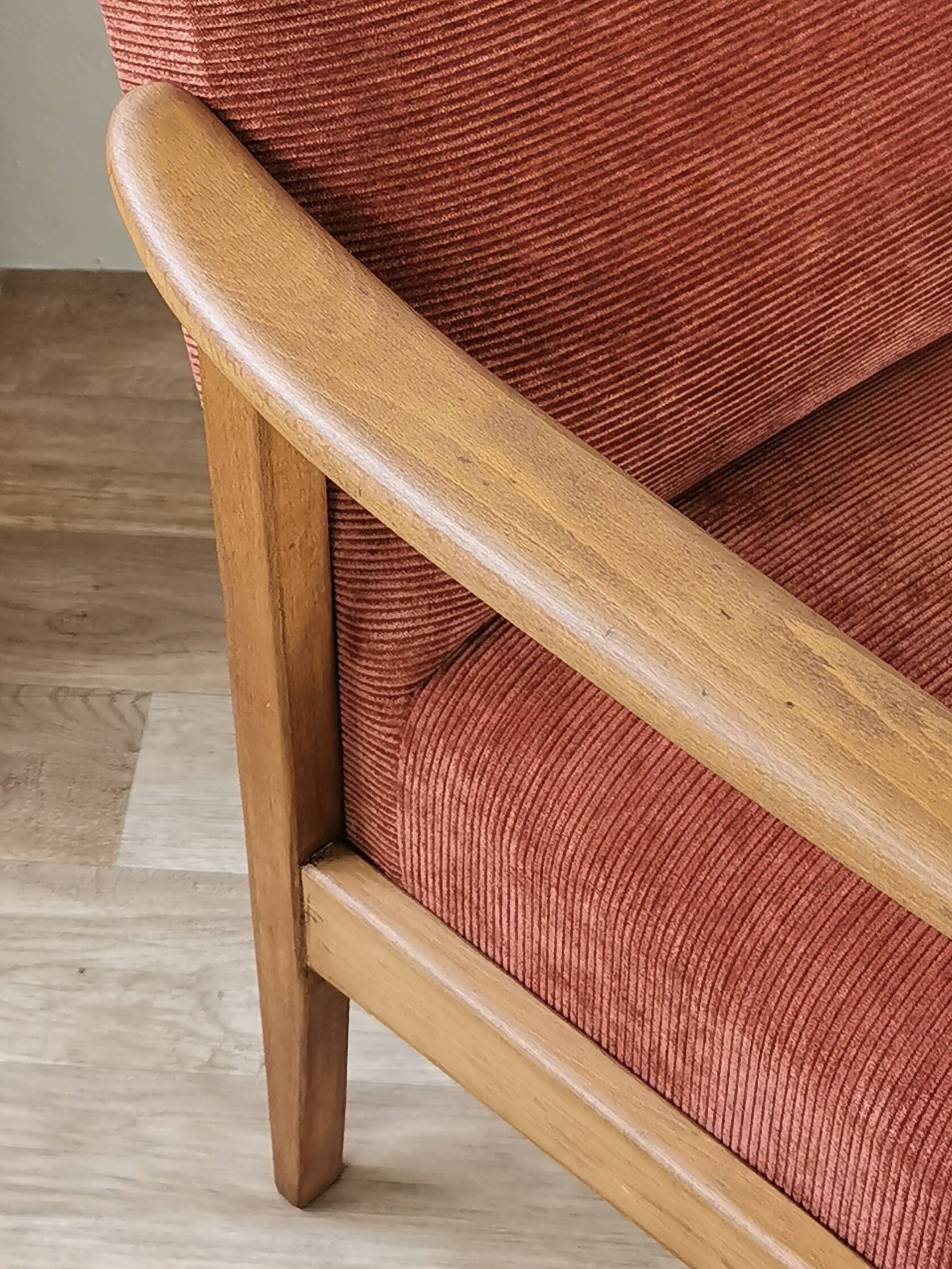 Vintage corduroy armchair