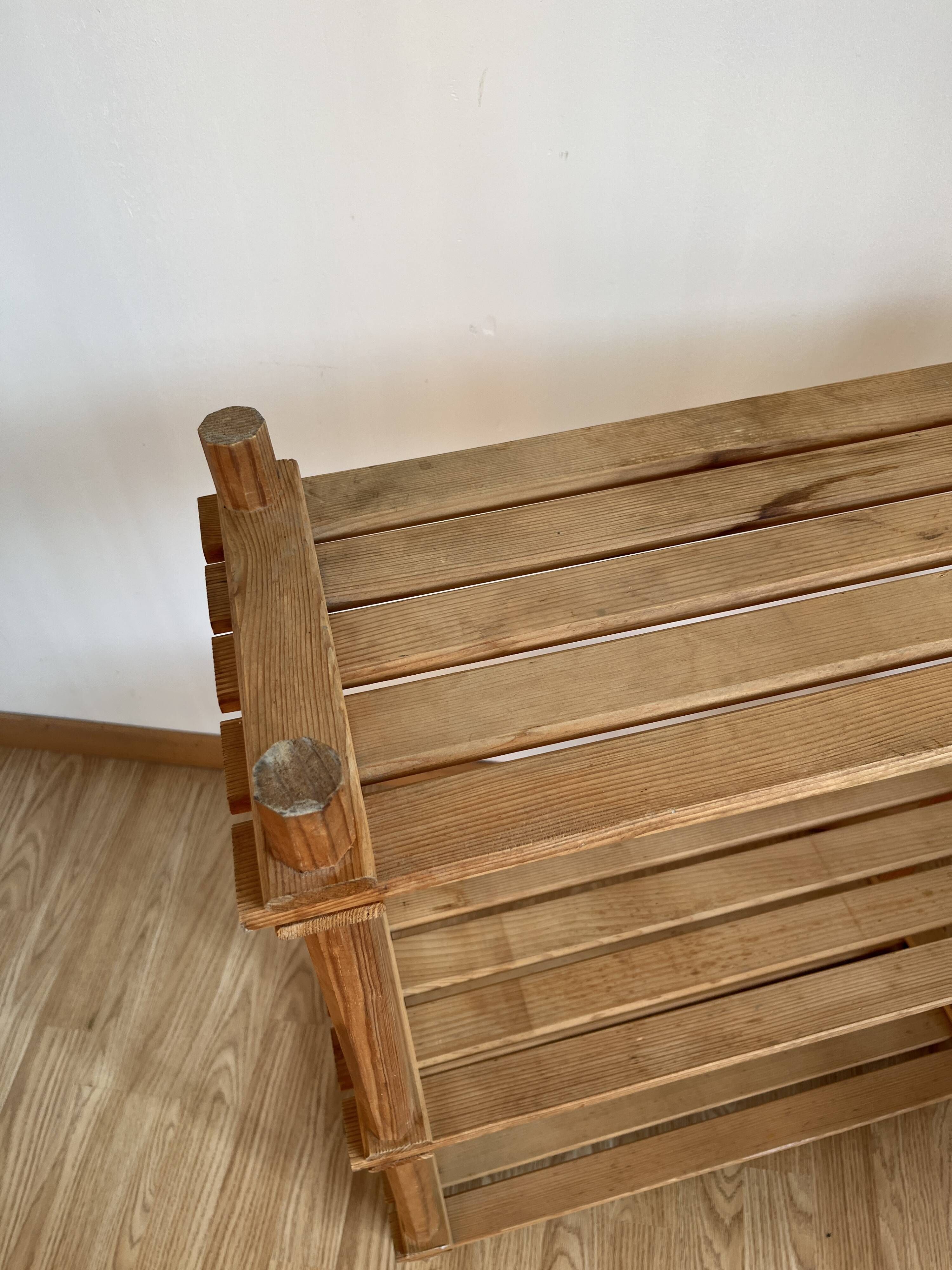 1970 pine bookshelf shelf