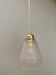 Vintage art deco frosted glass tulip pendant light