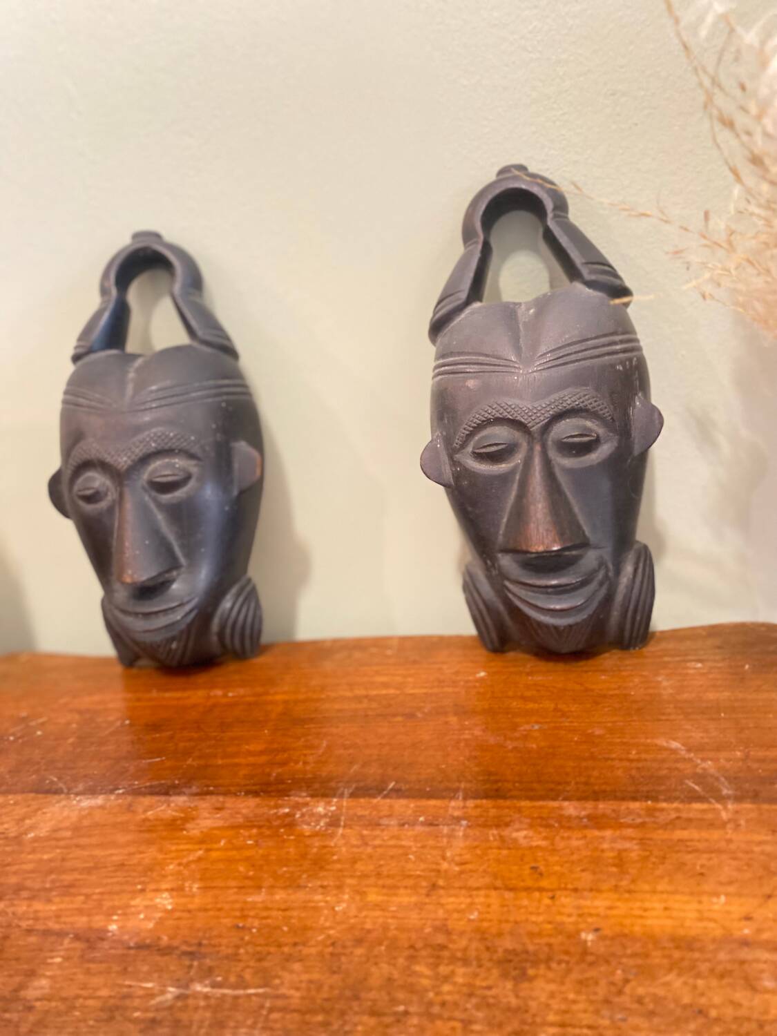 Pair of ethnic masks