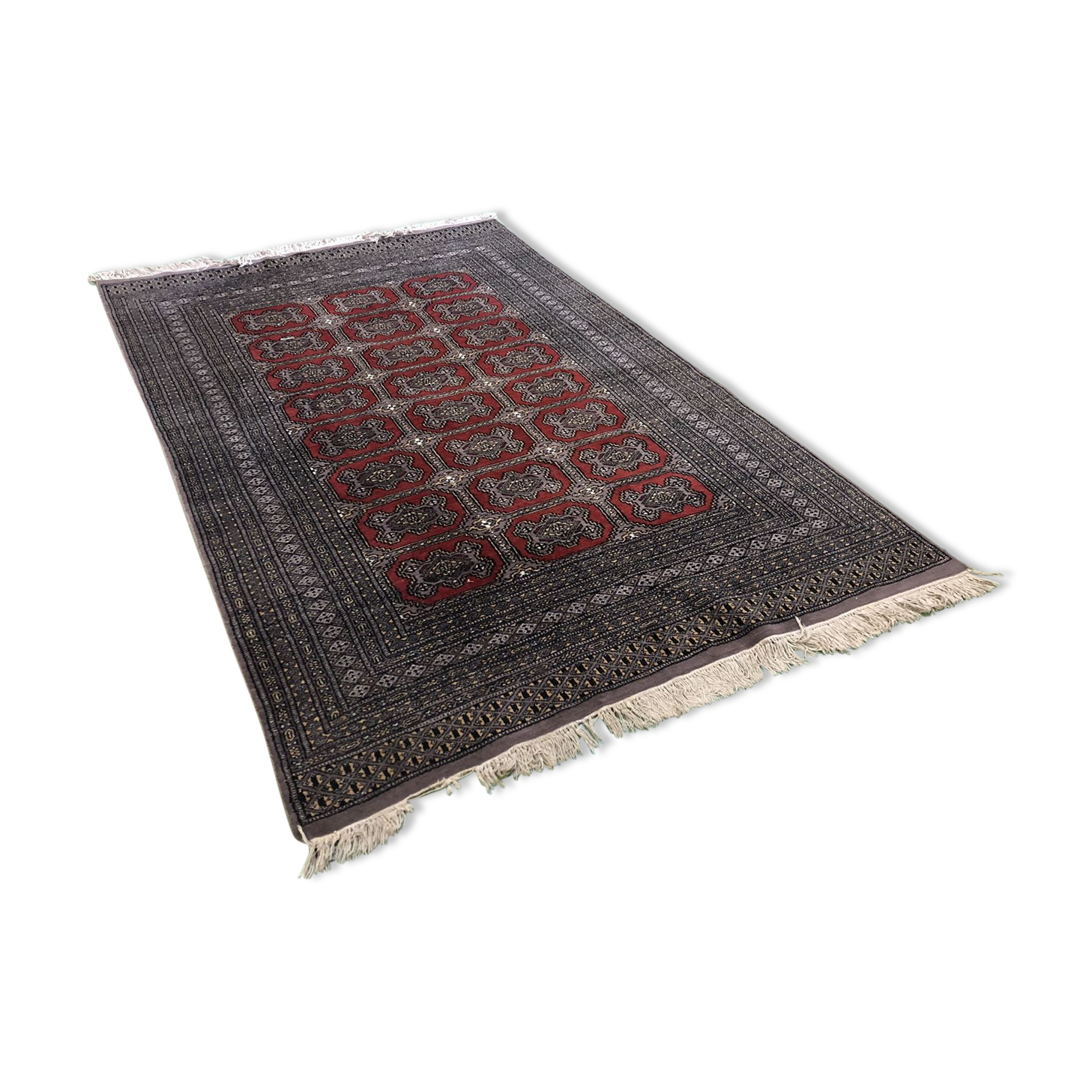 Wool and silk occasion oriental rug 250x153cm