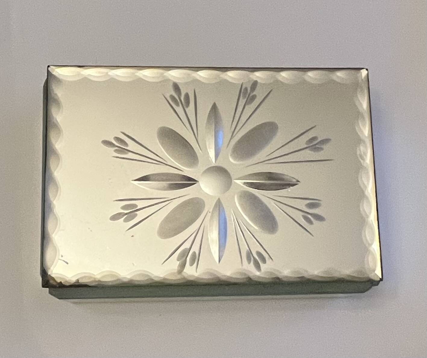 Beveled Mirror Jewelry Box