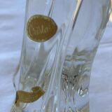 Paire de pieds de lampe en cristal