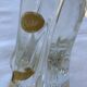 Paire de pieds de lampe en cristal