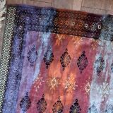 Contemporary artistry meets vintage Bukhara rug, 95cm x 154cm, 1950s