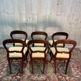 Set of 6 Louis XV mahogany chairs
