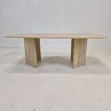 Italian travertine coffee table