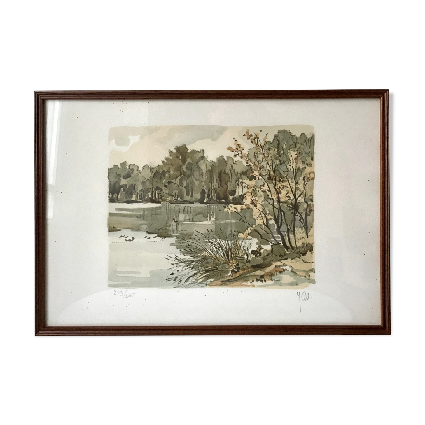 Lithograph Robert Yan (1980)