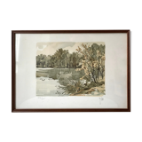 Lithograph Robert Yan (1980)