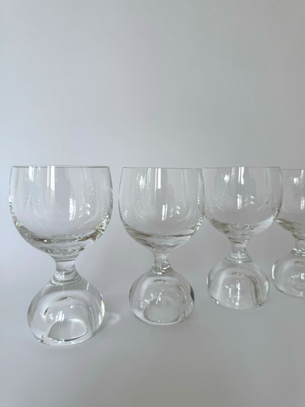 Verres à vin en cristal Gemini de Villeroy & Boch des années 70, rares et vintage.