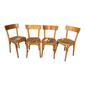 Lot de quatre chaises bistrot