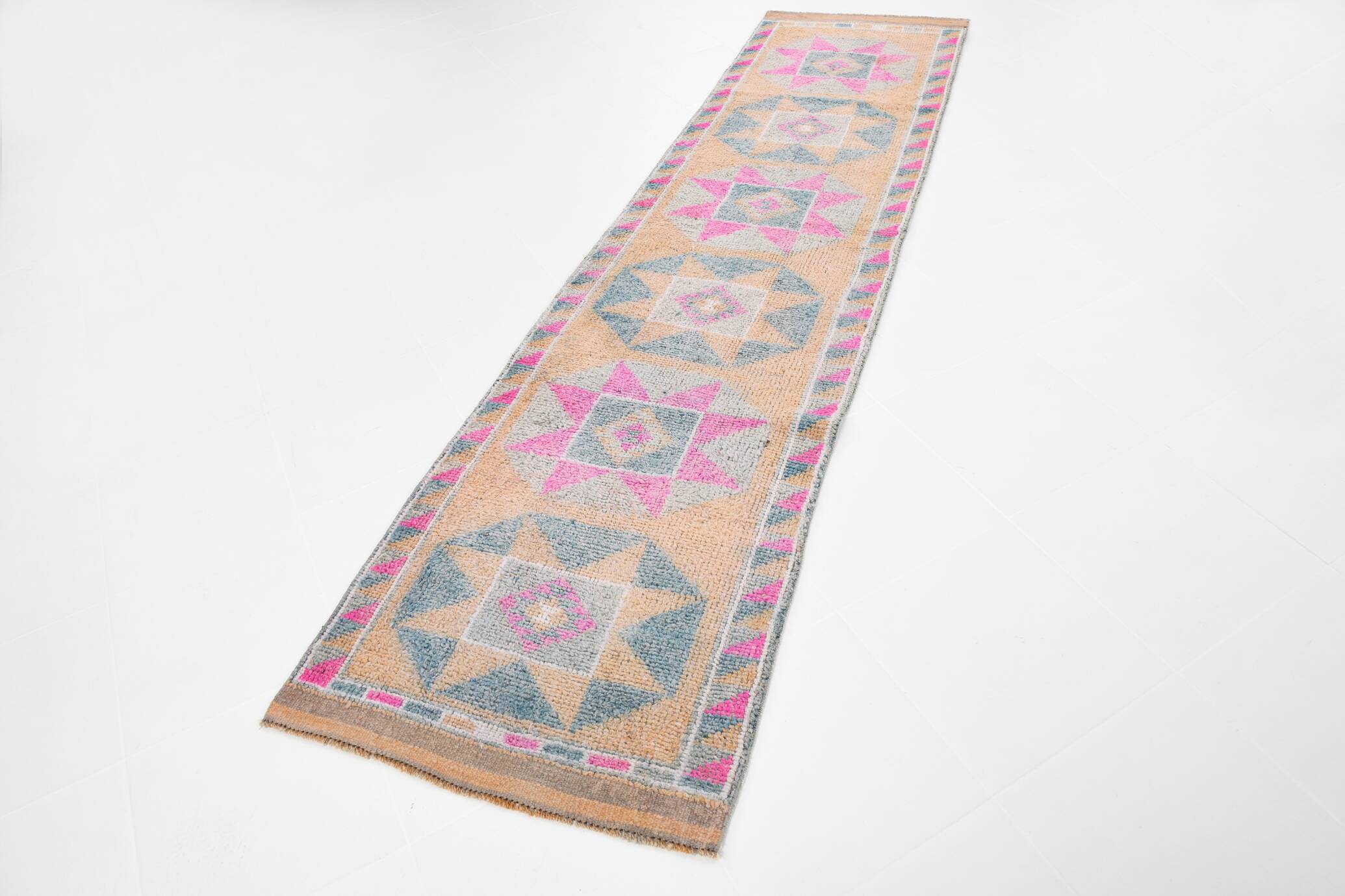 Soft Multicolor Persian Runner Rug, 83x335Cm