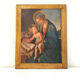 Religious icon on gilded wood: The Madonna of the Book