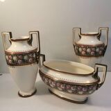 Belgian earthenware fireplace insert Boch la Louviere 1930s, 1940s