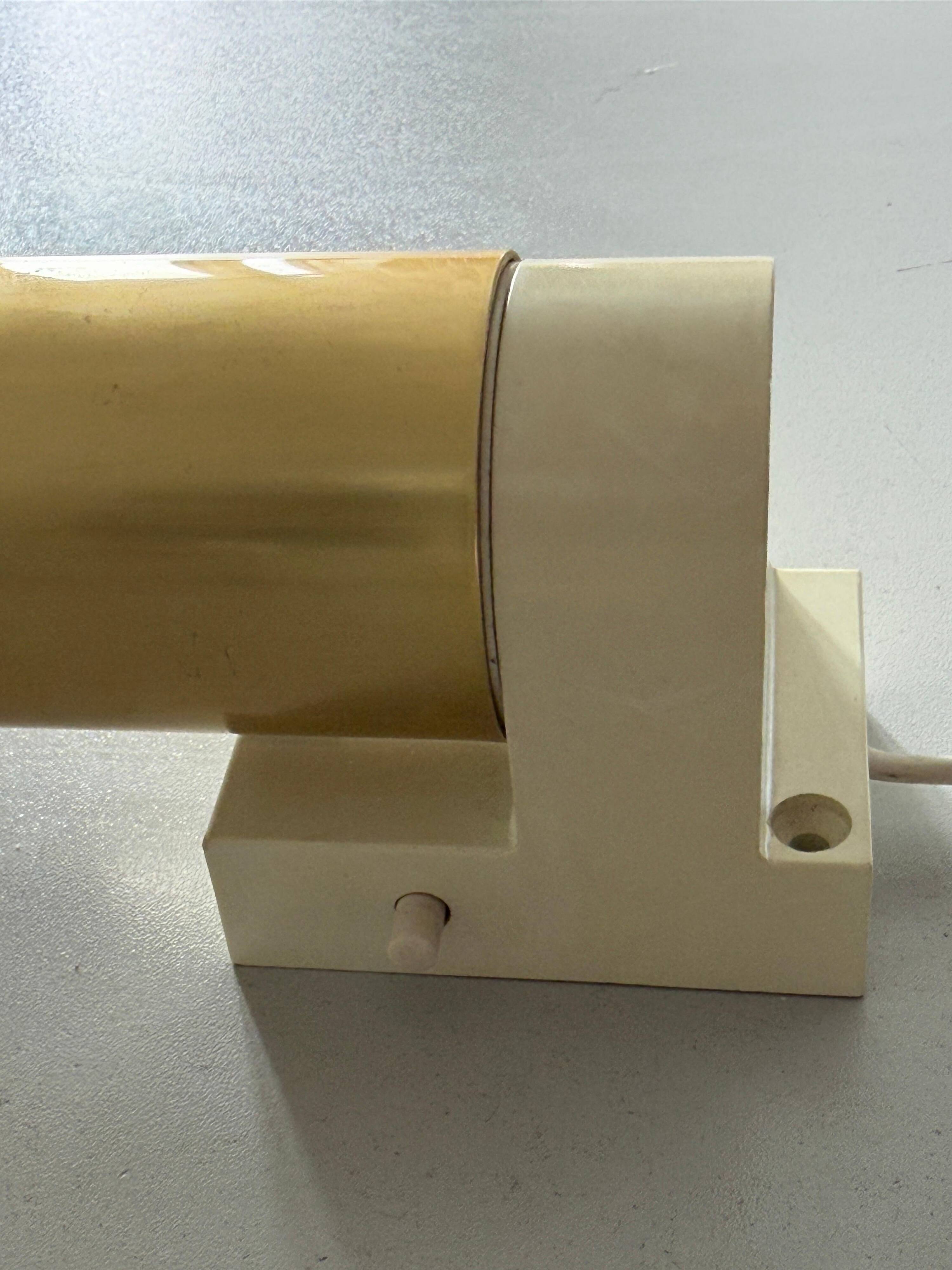 Simple wall light in plexiglass and metal by ERCO, 1970s, Germany.