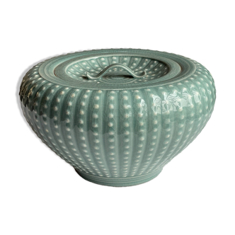 Soupière plate coréenne de couleur céladon