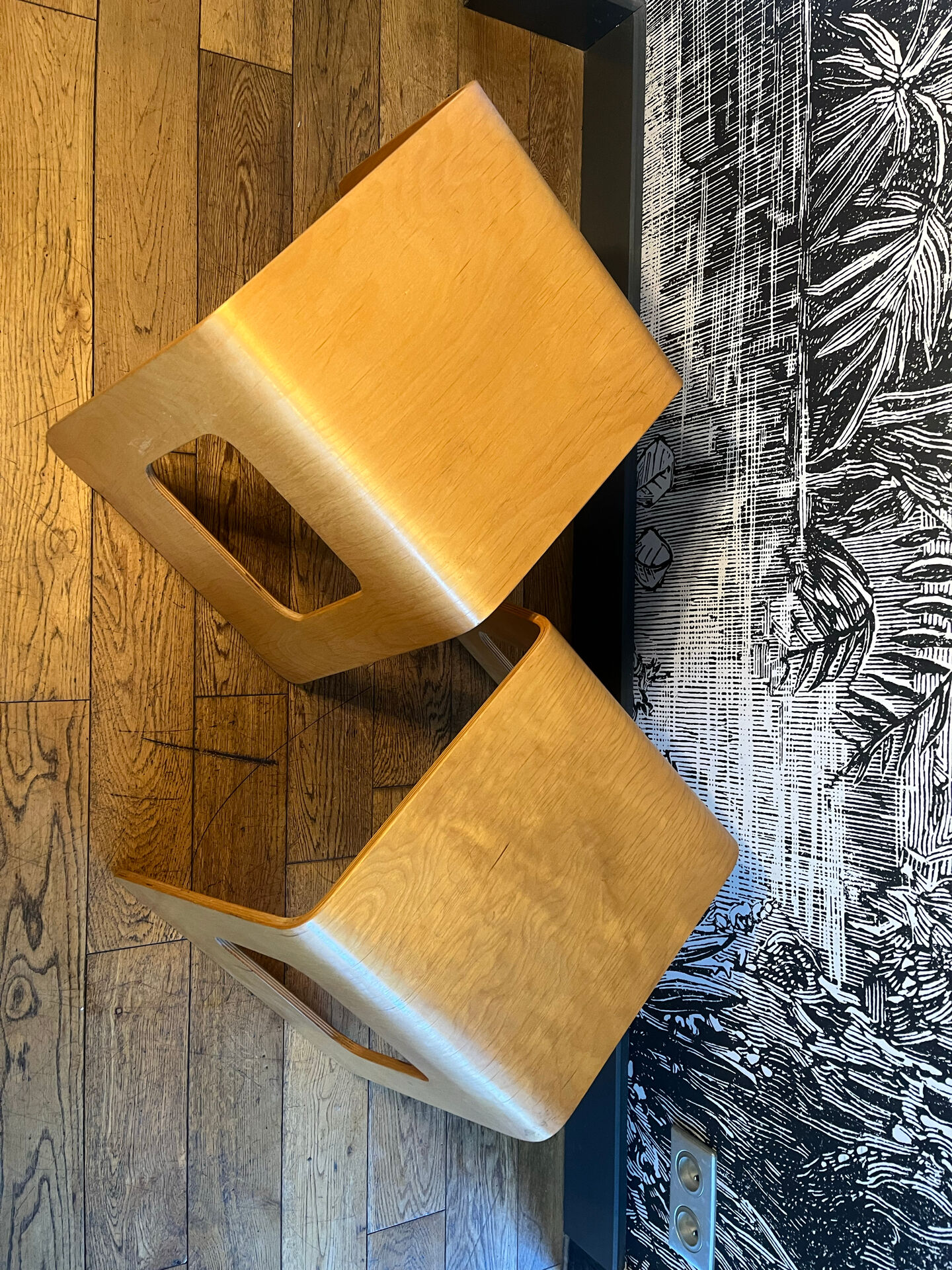 Paire de tabourets Benhamin ikea