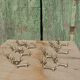 Handcrafted brass gazelle knife rests x12