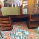 Art Deco desk in Macassar ebony
