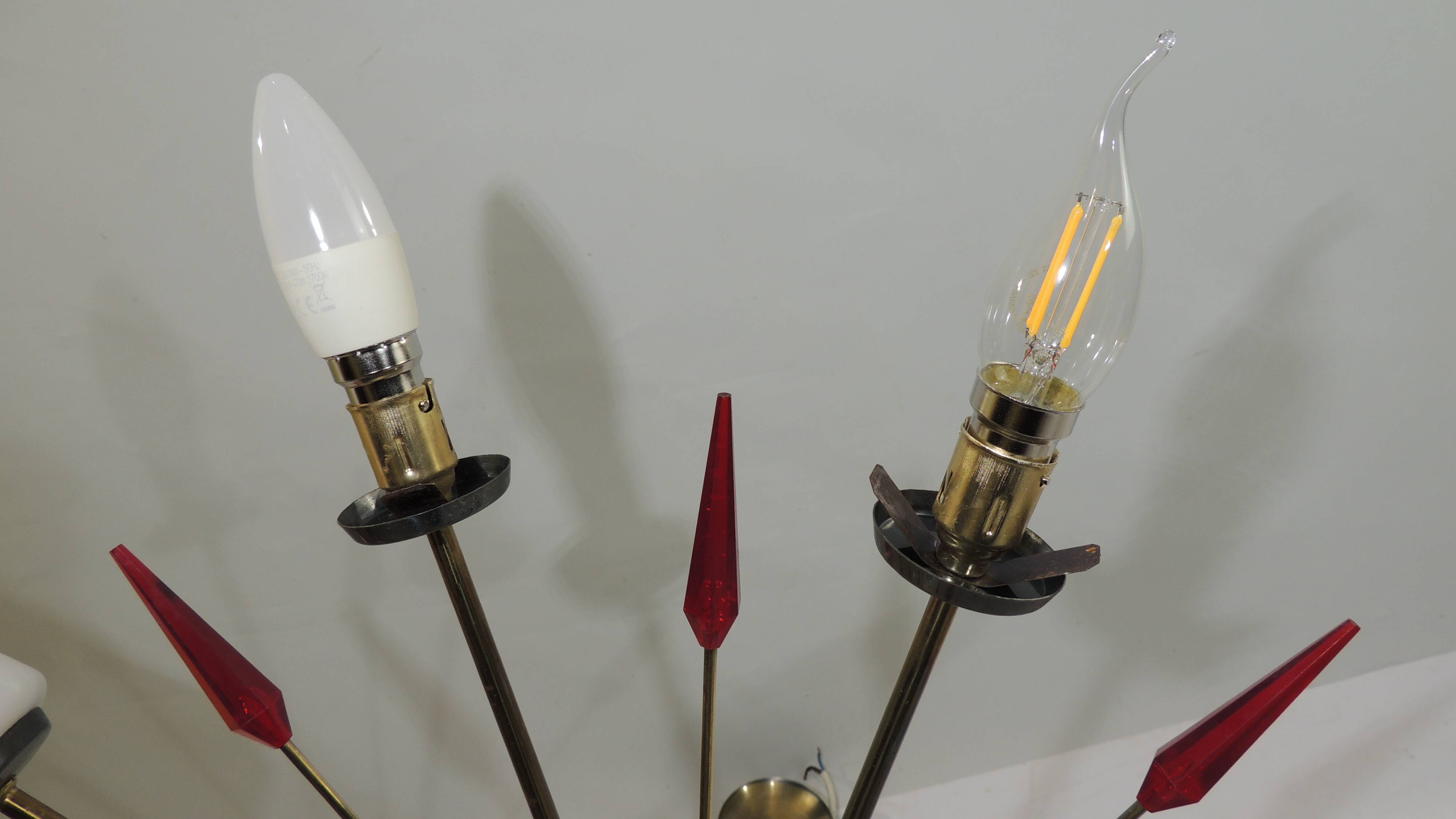 Chandelier/Arlus Lunel/old French from the middle of the last century/10 lights