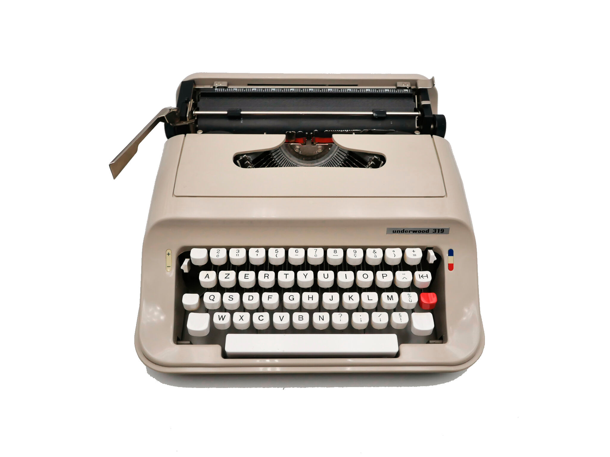 Machine à écrire underwood 319 beige révisée ruban neuf