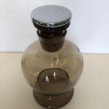Smoked glass liqueur carafe