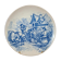 Old advertising plate with blue decoration after Teniers – 100,000 Shirts Paris