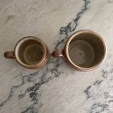 Stoneware pitcher x2