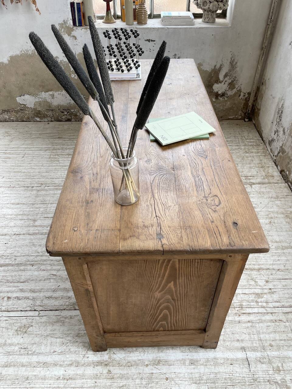 Oak and pine counter 1950