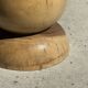 Stool, side table, end table in solid suar wood spheres H50 D39