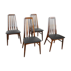 4 chaises Scandinave - palissandre rio