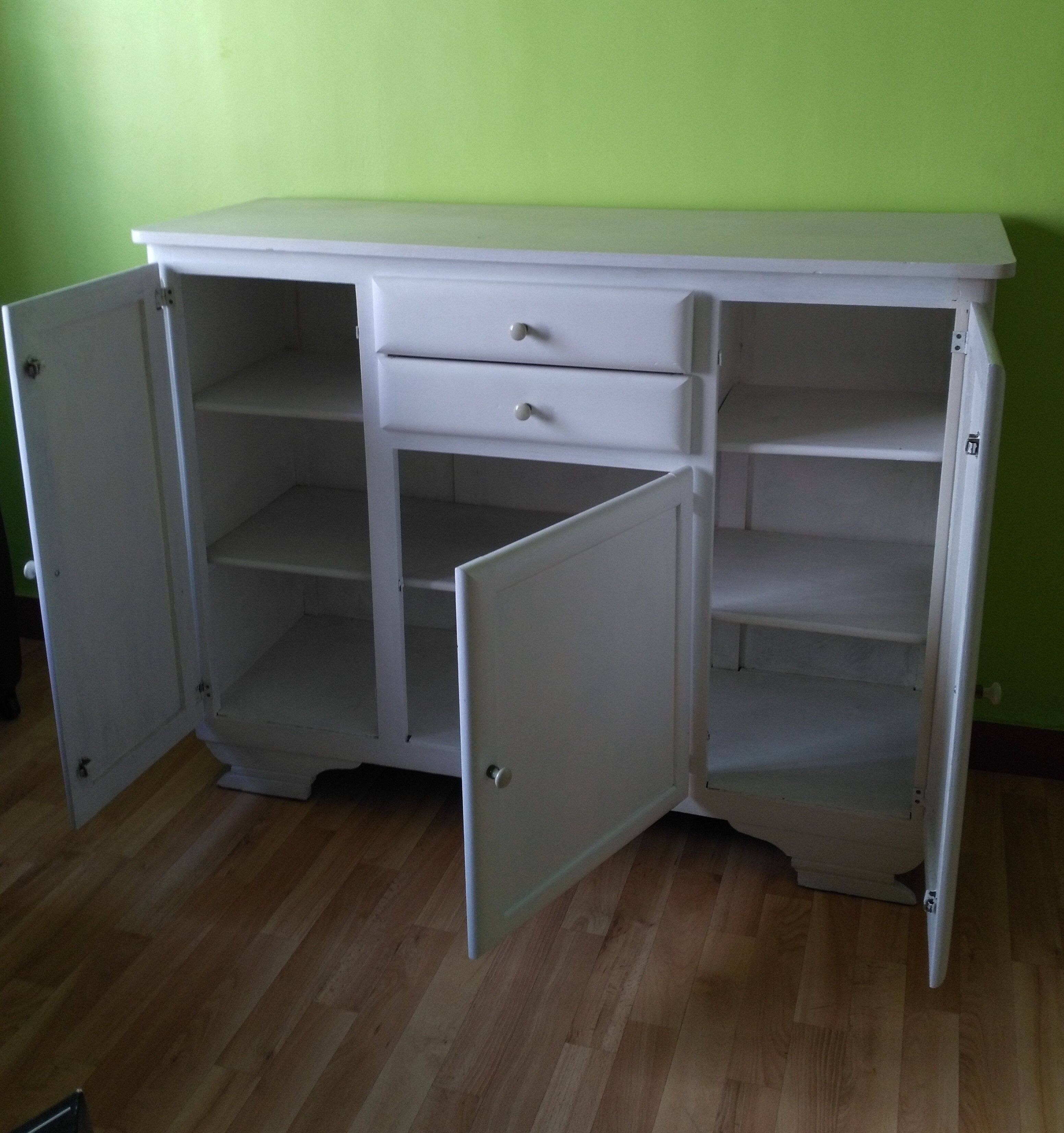 1950s Mado Buffet restyled in white