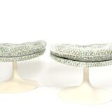 Ottomans Geoffrey Harcourt leopard fabric