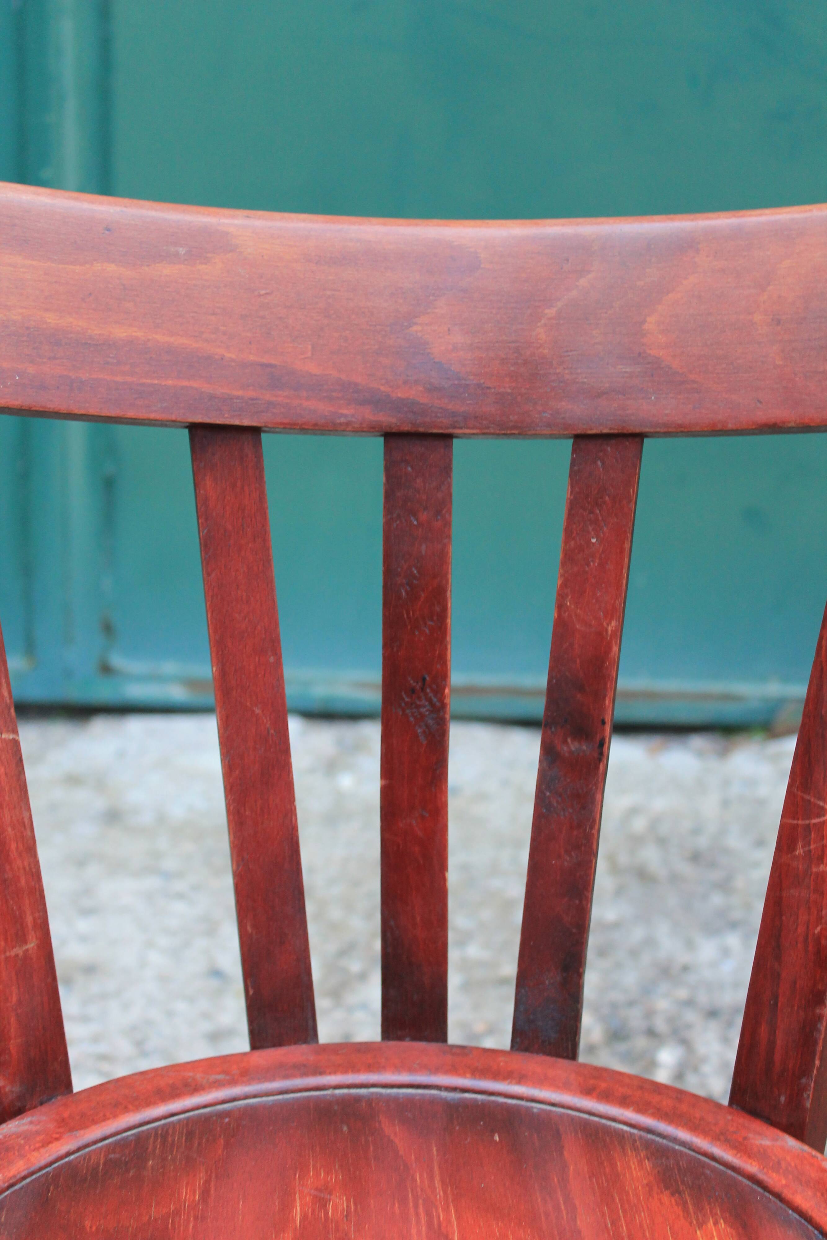 Lot of 8 bistro chairs