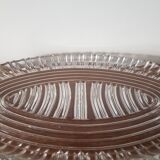 Plat en verre vintage